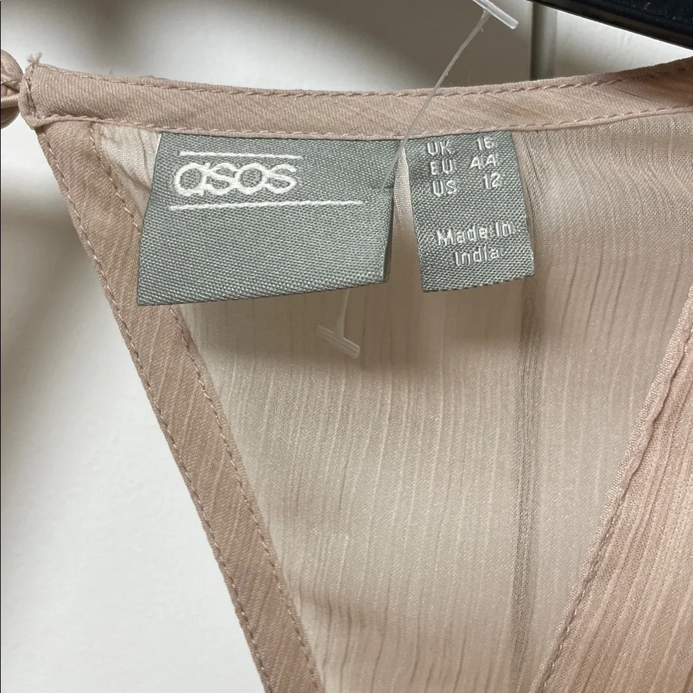 ASOS Bridesmaid ruched waist maxi dress with long sleeves - Picture 6 of 10